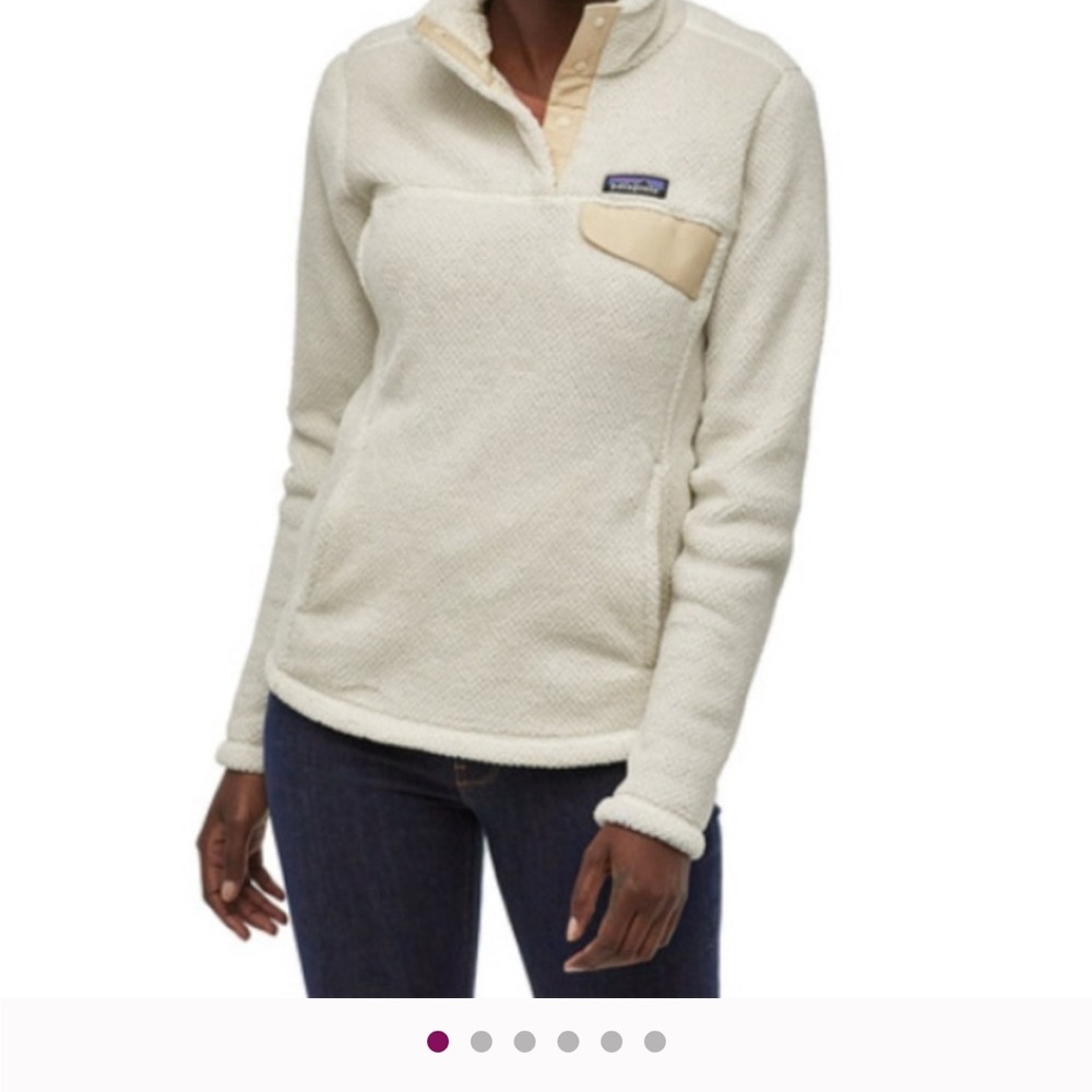 Patagonia Off-White Fleece Jacket